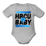 HBCU Baby Blue Organic Short Sleeve Baby Bodysuit - heather gray
