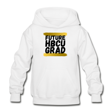 Rep U Future HBCU Grad Youth Hoodie - white