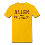 Allen University Rep U Heritage Short Sleeve T-Shirt - sun yellow