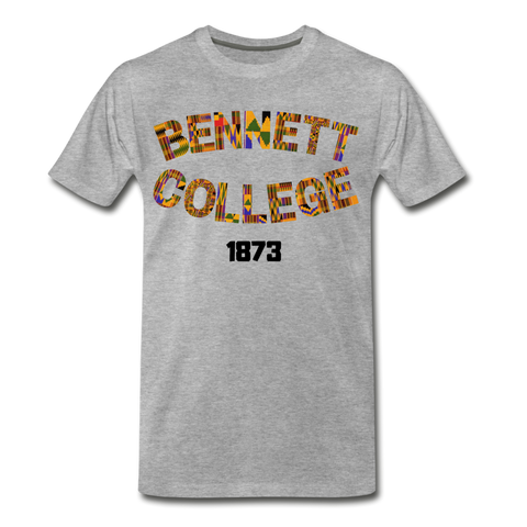 Bennett College for Women Rep U Heritage Short Sleeve T-Shirt - heather gray