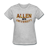 Allen University Rep U Heritage Women's T-Shirt - heather gray