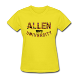 Allen University Rep U Heritage Women's T-Shirt - yellow