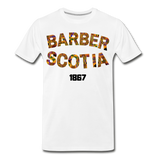 Barber Scotia College Rep U Heritage Short Sleeve T-Shirt - white