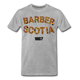 Barber Scotia College Rep U Heritage Short Sleeve T-Shirt - heather gray
