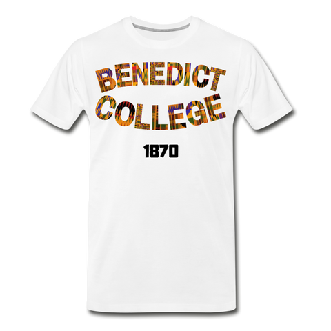 Benedict College Rep U Heritage Short Sleeve T-Shirt - white