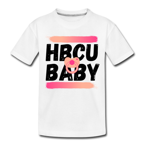 Rep U HBCU Baby Pink Toddler T-Shirt - white