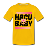 Rep U HBCU Baby Pink Toddler T-Shirt - sun yellow