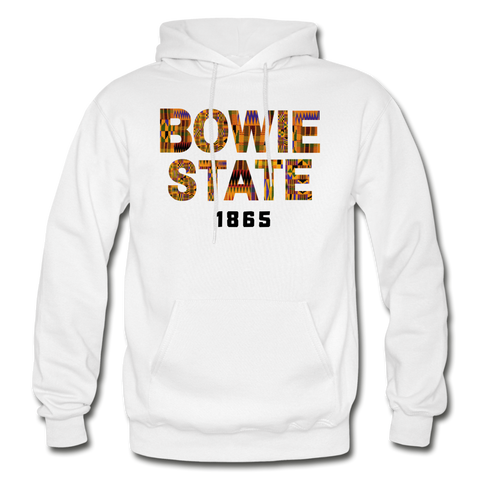 Bowie State University Rep U Year Adult Hoodie - white