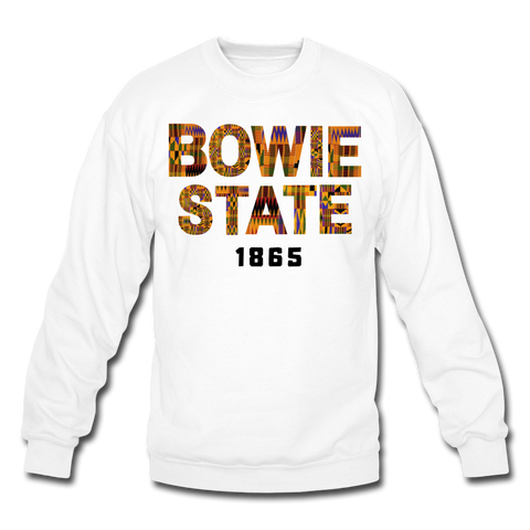 Bowie State University Rep U Year Crewneck Sweatshirt - white