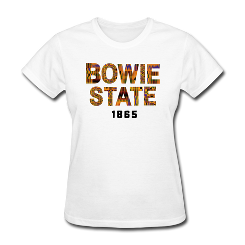Bowie State University Rep U Year Women's T-Shirt - white