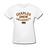 Charles Drew University Rep U Heritage Women's T-Shirt - white