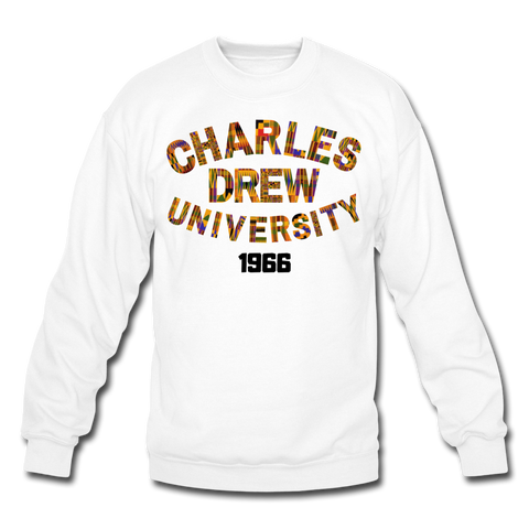 Charles Drew University Rep U Heritage Crewneck Sweatshirt - white