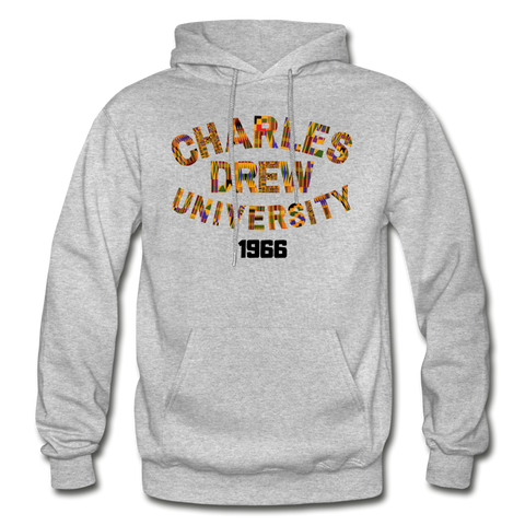 Charles Drew University Rep U Heritage Adult Hoodie - heather gray