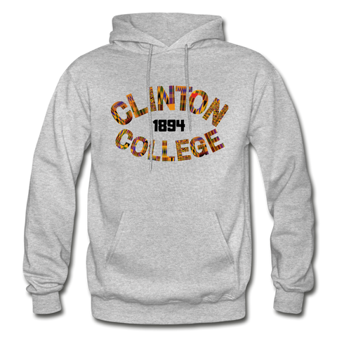 Clinton Junior College Rep U Year Adult Hoodie - heather gray