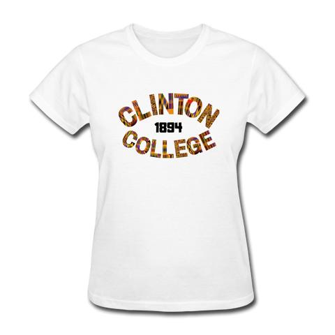 Clinton Junior College Rep U Year Women's T-Shirt - white