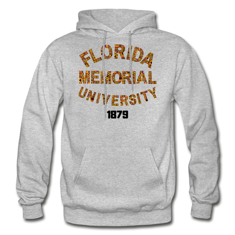 Florida Memorial University Rep U Heritage Adult Hoodie - heather gray