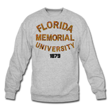 Florida Memorial University Rep U Heritage Crewneck Sweatshirt - heather gray