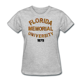 Florida Memorial University Rep U Heritage Women's T-Shirt - heather gray