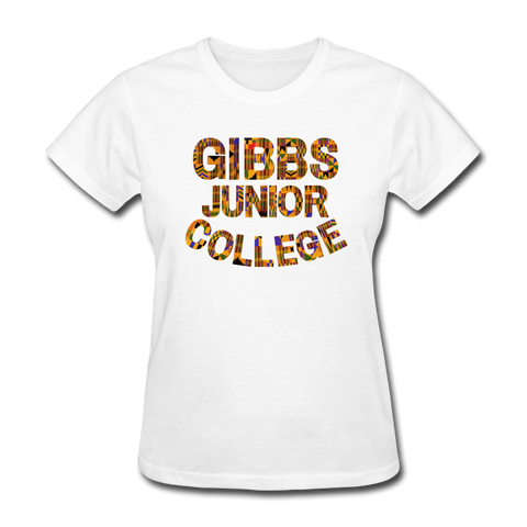 Gibbs Junior College Rep U Heritage Women's T-Shirt - white