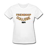 Friendship College Rep U Heritage Women's T-Shirt - white