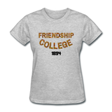Friendship College Rep U Heritage Women's T-Shirt - heather gray