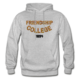 Friendship College Rep U Heritage Adult Hoodie - heather gray