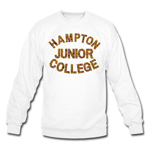 Hampton Junior College Rep U Heritage Crewneck Sweatshirt - white