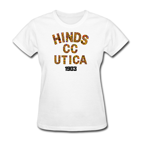 Hinds Community College-Utica Rep U Heritage Women's T-Shirt - white