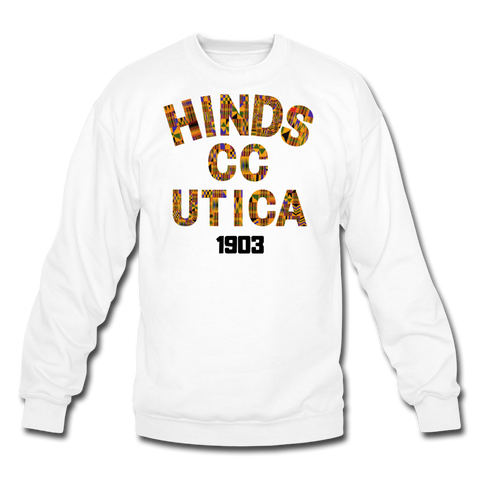 Hinds Community College-Utica Rep U Heritage Crewneck Sweatshirt - white