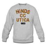 Hinds Community College-Utica Rep U Heritage Crewneck Sweatshirt - heather gray