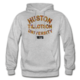 Huston-Tillotson University Rep U Heritage Adult Hoodie - heather gray