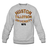 Huston-Tillotson University Rep U Heritage Crewneck Sweatshirt - heather gray