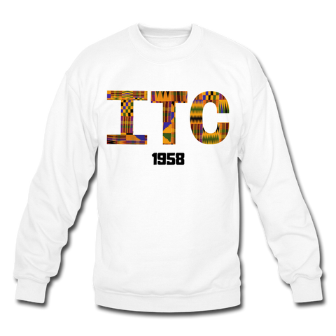 Interdenominational Theological Center (ITC) Rep U Heritage Crewneck Pullover Sweatshirt - white