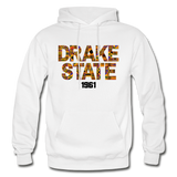 J F Drake State Community and Technical College Rep U Heritage Adult Hoodie - white