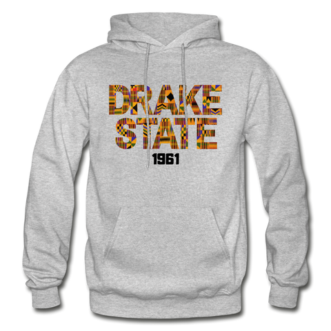 J F Drake State Community and Technical College Rep U Heritage Adult Hoodie - heather gray