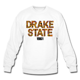 J F Drake State Community and Technical College Rep U Heritage Crewneck Sweatshirt - white