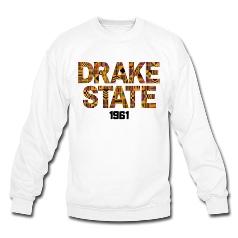 J F Drake State Community and Technical College Rep U Heritage Crewneck Sweatshirt - white