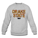 J F Drake State Community and Technical College Rep U Heritage Crewneck Sweatshirt - heather gray