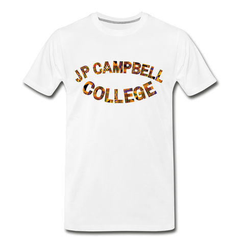 J P Campbell College Rep U Heritage T-Shirt - white