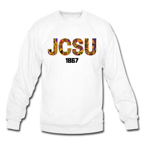 Johnson C. Smith University (JCSU) Rep U Heritage Crewneck Sweatshirt - white