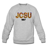 Johnson C. Smith University (JCSU) Rep U Heritage Crewneck Sweatshirt - heather gray