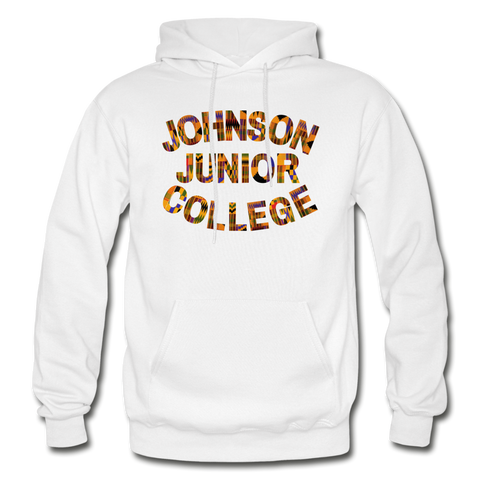 Johnson Junior College Rep U Heritage Adult Hoodie - white