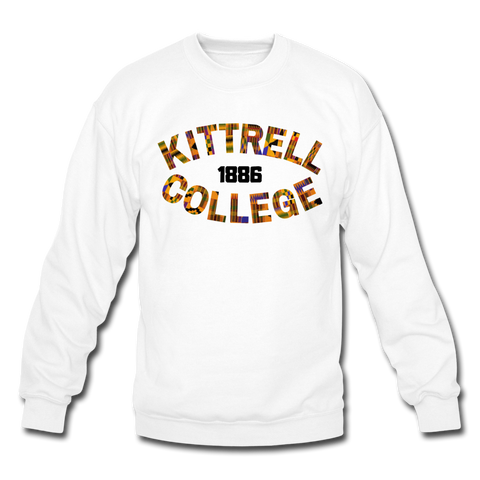Kittrell College Rep U Heritage Crewneck Sweatshirt - white
