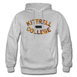 Kittrell College Rep U Heritage Adult Hoodie - heather gray