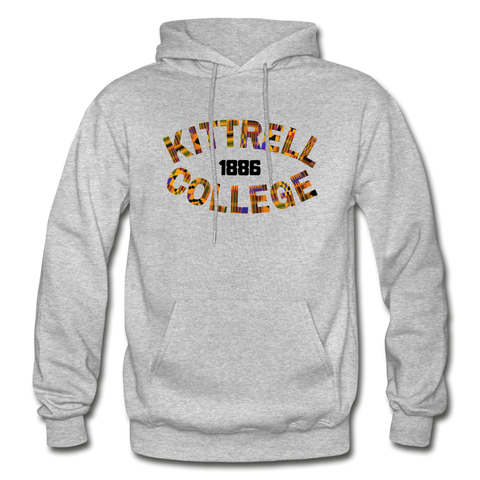 Kittrell College Rep U Heritage Adult Hoodie - heather gray