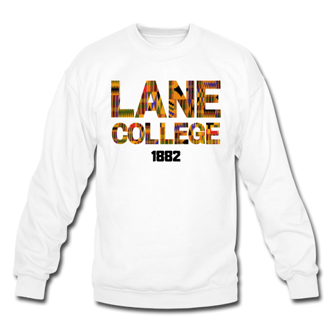 Lane College Rep U Heritage Crewneck Sweatshirt - white