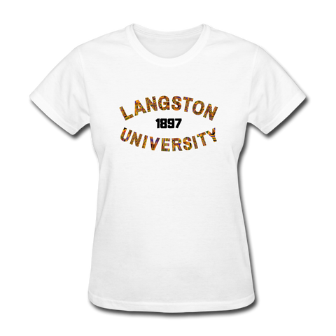 Langston University Rep U Heritage Women's T-Shirt - white