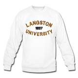 Langston University Rep U Heritage Crewneck Sweatshirt - white