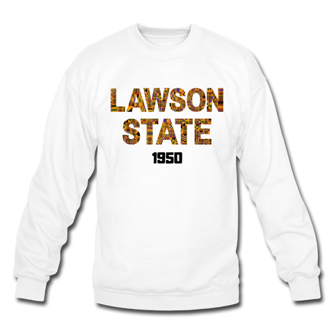 Lawson State Community College Rep U Heritage Crewneck Sweatshirt - white