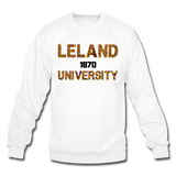 Leland University Rep U Heritage Crewneck Sweatshirt - white